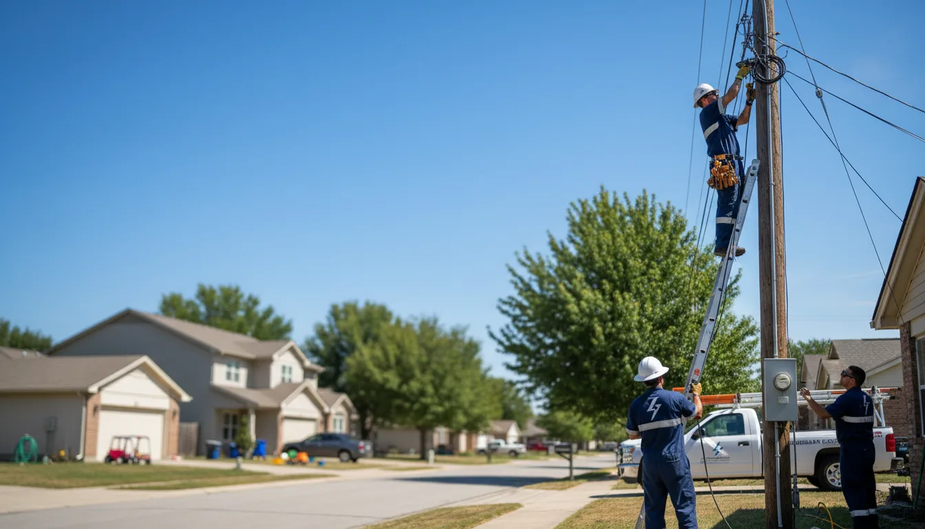 Residential electrician providing installation services in Donahue, IA